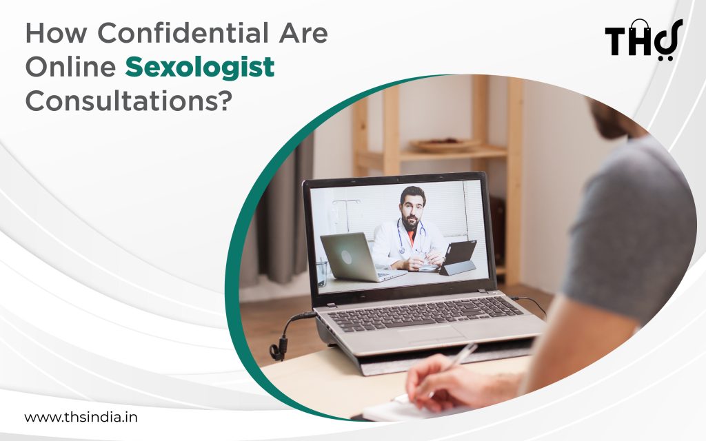 patient consulting a sexologist online with complete privacy